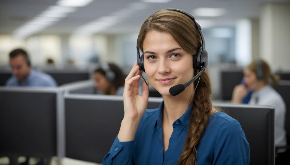 Pay-per-call customer calling a business support center